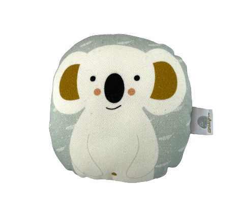 Quietschtier Koala von Ava & Yves erhältlich bei Green Bambino. Mit tollem Koala Motiv für Babys erstes Spielzeug.