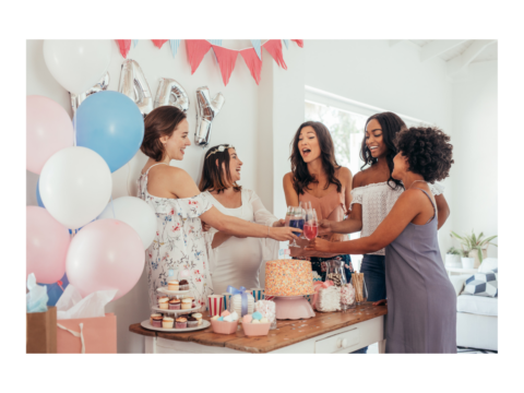 Babyparty - alle Freundinnen feiern gemeinsam
